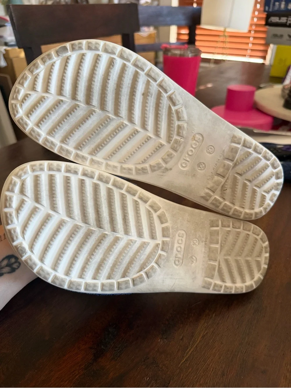 Crocs Sloane American Reverse Sequin Slides Womens 10